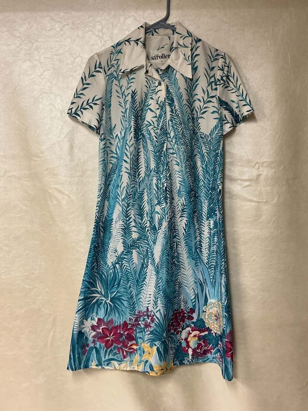 Vintage The Stroller Floral Shirt Dress Size 10
